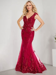 A-line V-Neck Floor-Length Lace Chiffon Mother of the Bride Dress With Applique Sequins Mermaid Dresses