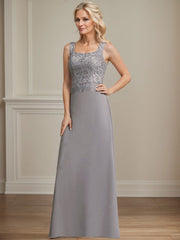 Sheath/Column Lace(Non-Stretch)/Chiffon(Non-Stretch) Mother Of The Bride Dresses With Lace