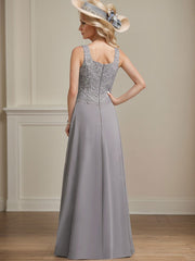 Sheath/Column Lace(Non-Stretch)/Chiffon(Non-Stretch) Mother Of The Bride Dresses With Lace