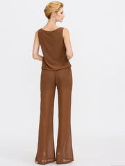 Chiffon Mother of the Bride Pantsuits with Jacket